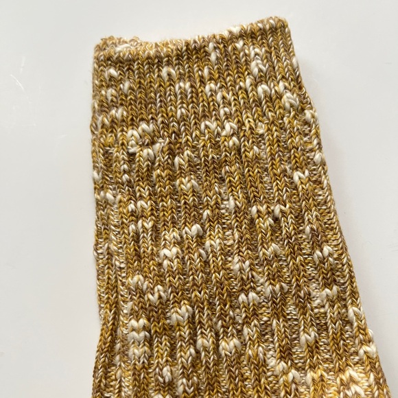 Visvim Gold and Cream Ribbed Socks - Picture 5 of 5